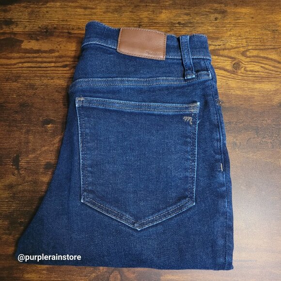 Madewell Jeans 28 Skinny 9" Mid Rise Woodland Wash MA938 Tummy Control Stretch - Picture 3 of 13